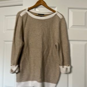 Gold and tan sweater